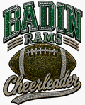 Badin Ram Cheerleader - Glitter Apperance